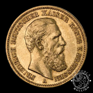 Moneda de Oro 20 Marcos Alemanes Federico III - Prusia - 1888 - Reverso