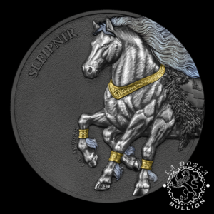 Moneda de Plata Germania Beasts Sleipnir 2 oz Ultra High Relief - Germania - 2026 - Reverso