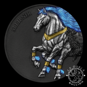 Moneda de Plata Germania Beasts Sleipnir 2 oz Ultra High Relief - Germania - 2026 - Reverso UV