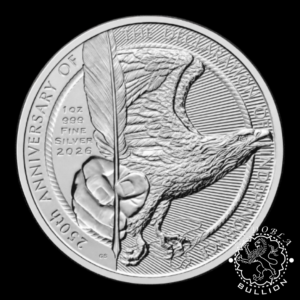Moneda de Plata US Declaration of Independence 1 oz - BU - Reino Unido - 2026 - Reverso