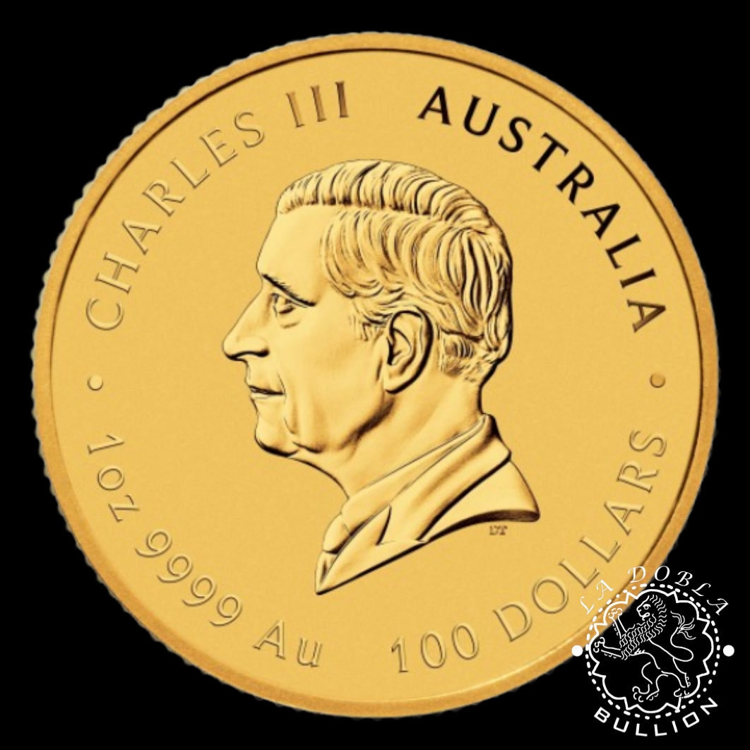 Moneda de Oro Serie Lunar III Cabra 1 oz BU - Australia - 2027 - Anverso