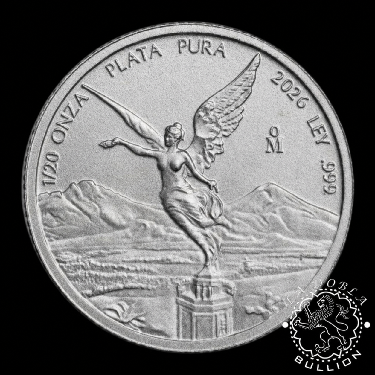 Moneda de Plata Libertad 1 20 oz BU – México – 2026 - Reverso - Recreación IA