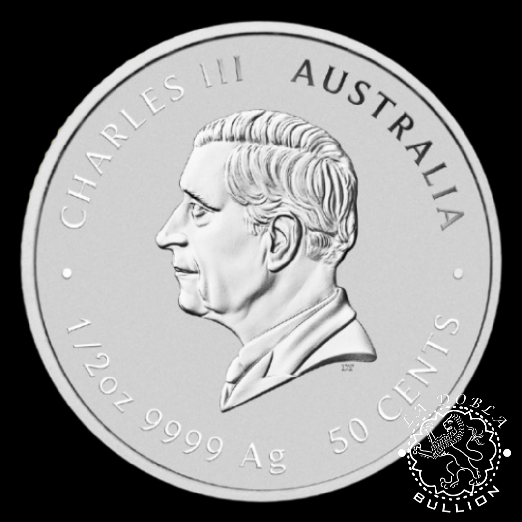 Moneda de Plata Serie Lunar III Cabra 12 oz BU - Australia - 2027 - Anverso