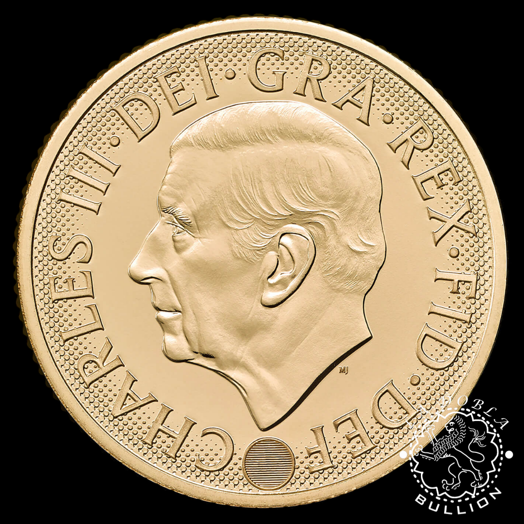 Moneda de Oro Medio Soberano Carlos III - Reino Unido - 2027 - Anverso