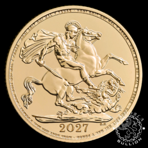 Moneda de Oro Soberano Carlos III - Reino Unido - 2027 - Reverso