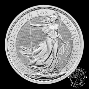 Moneda de Plata Britannia 1 oz BU - Reino Unido - 2027 - Reverso