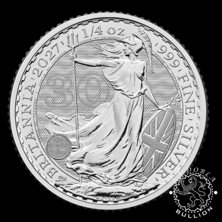Moneda de Plata Britannia 1/4 oz BU – Reino Unido – 2027 (PRÓXIMAMENTE)