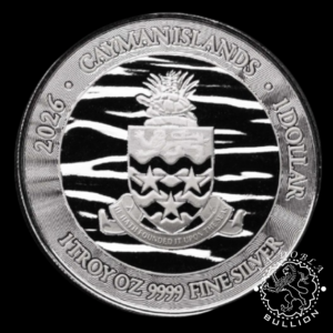Moneda de Plata Tortuga Boba 1 oz BU - Islas Caimán - 2026 - Anverso