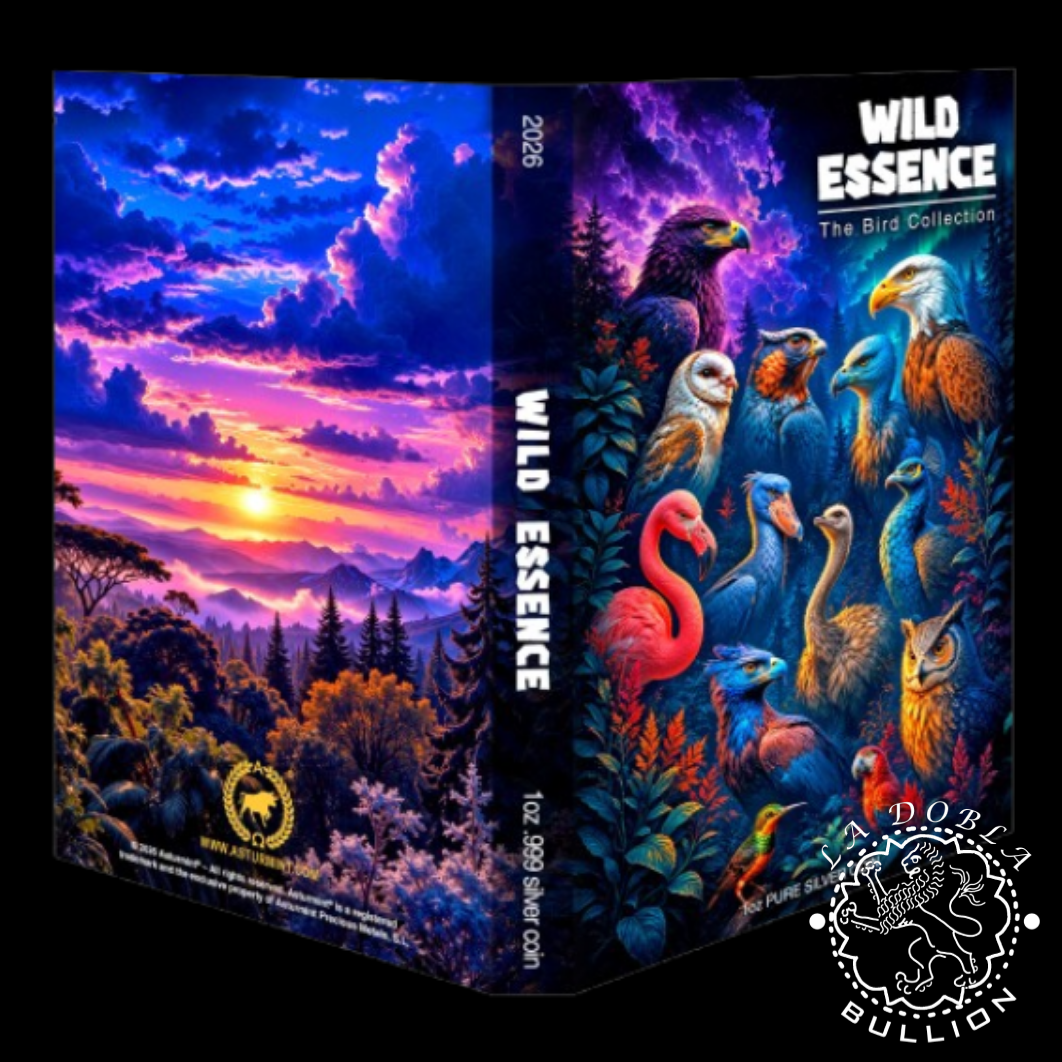 Moneda de Plata Wild Essence - The Bird Collection Kookaburra 1 oz Proof - Liberia - 2026 - Blister Fuera