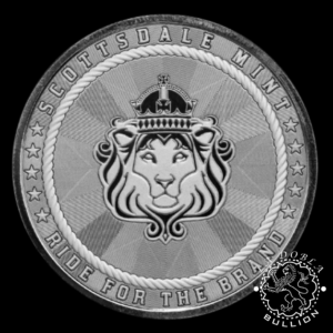 Redondo de Plata Cowboy Privy Buffalo 1 oz BU - Scottsdale Mint - Anverso