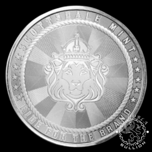 Redondo de Plata Cowboy Rifleman 1 oz BU - Scottsdale Mint - Anverso