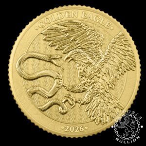 Moneda de Oro Golden Eagle 110 oz BU - Malta - 2026 - Reverso
