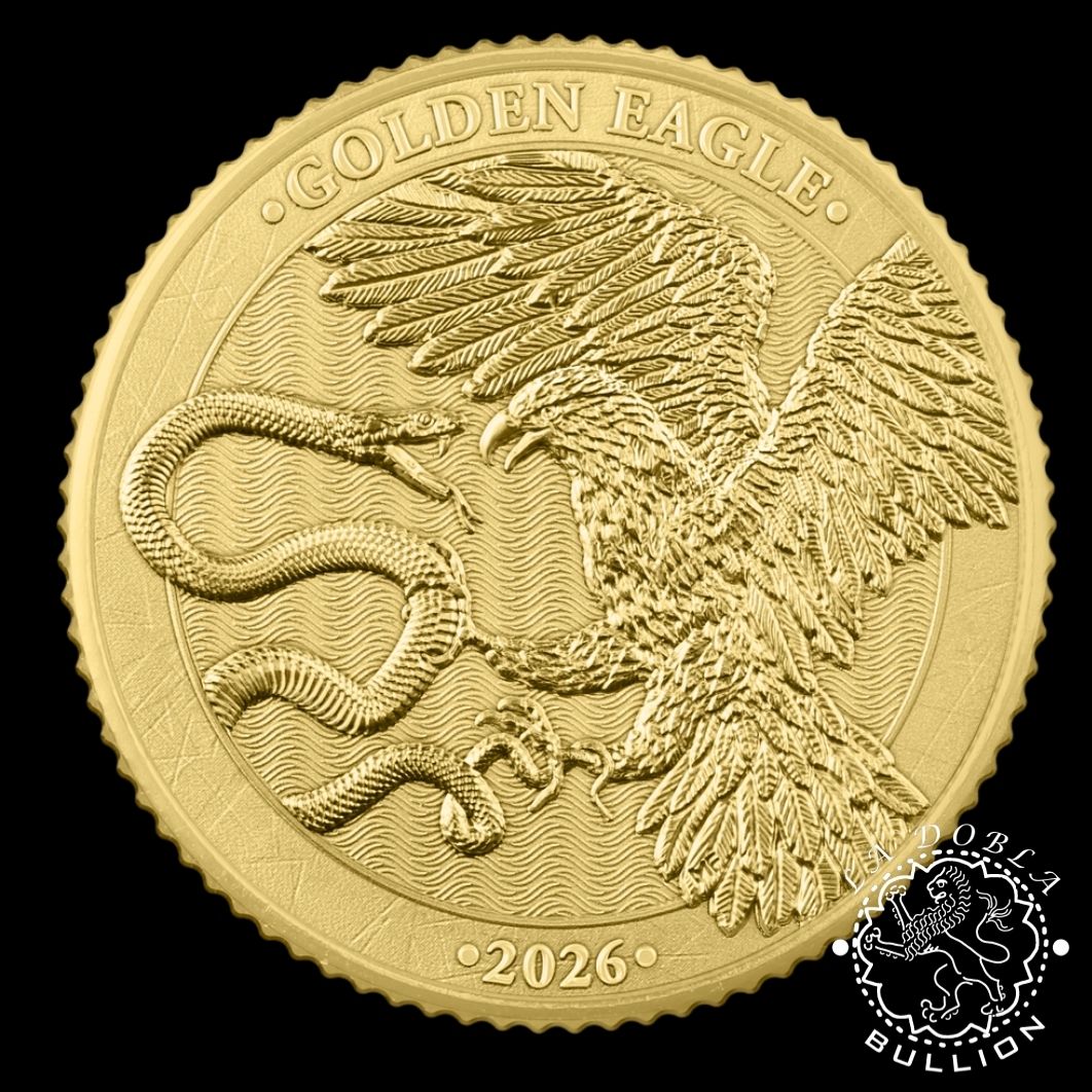 Moneda de Oro Golden Eagle 110 oz BU - Malta - 2026 - Reverso