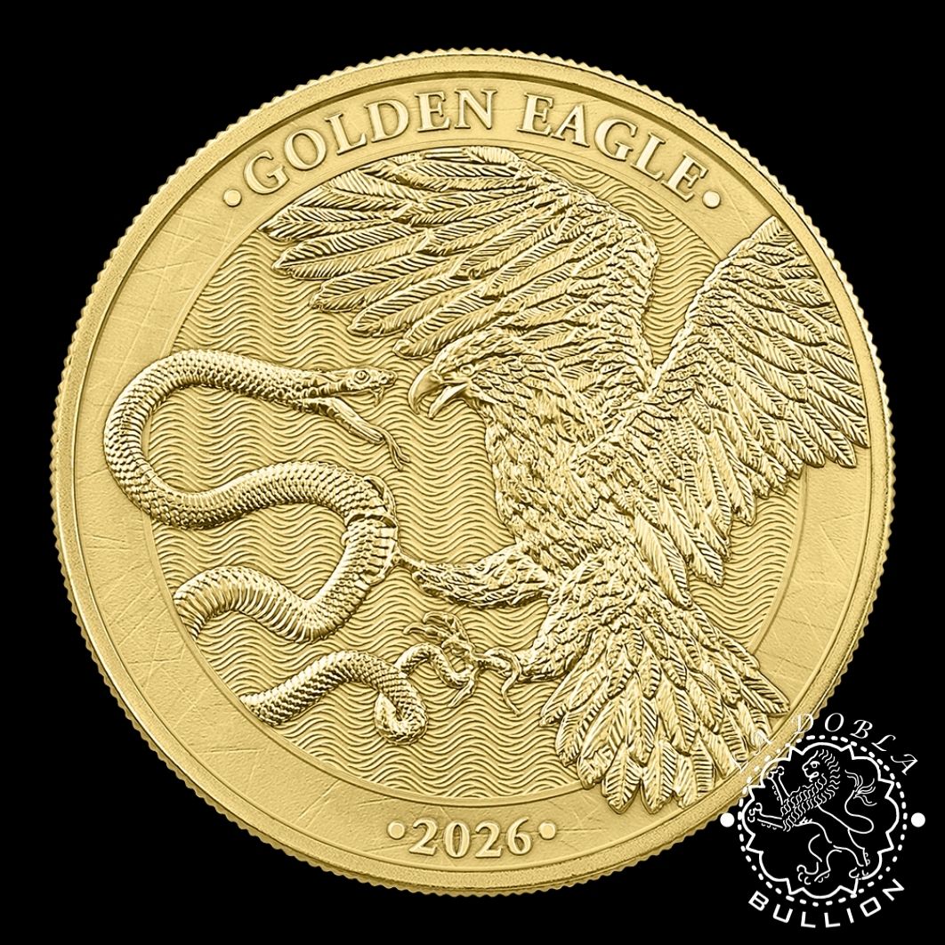 Moneda de Oro Golden Eagle 12 oz BU - Malta - 2026 - Reverso