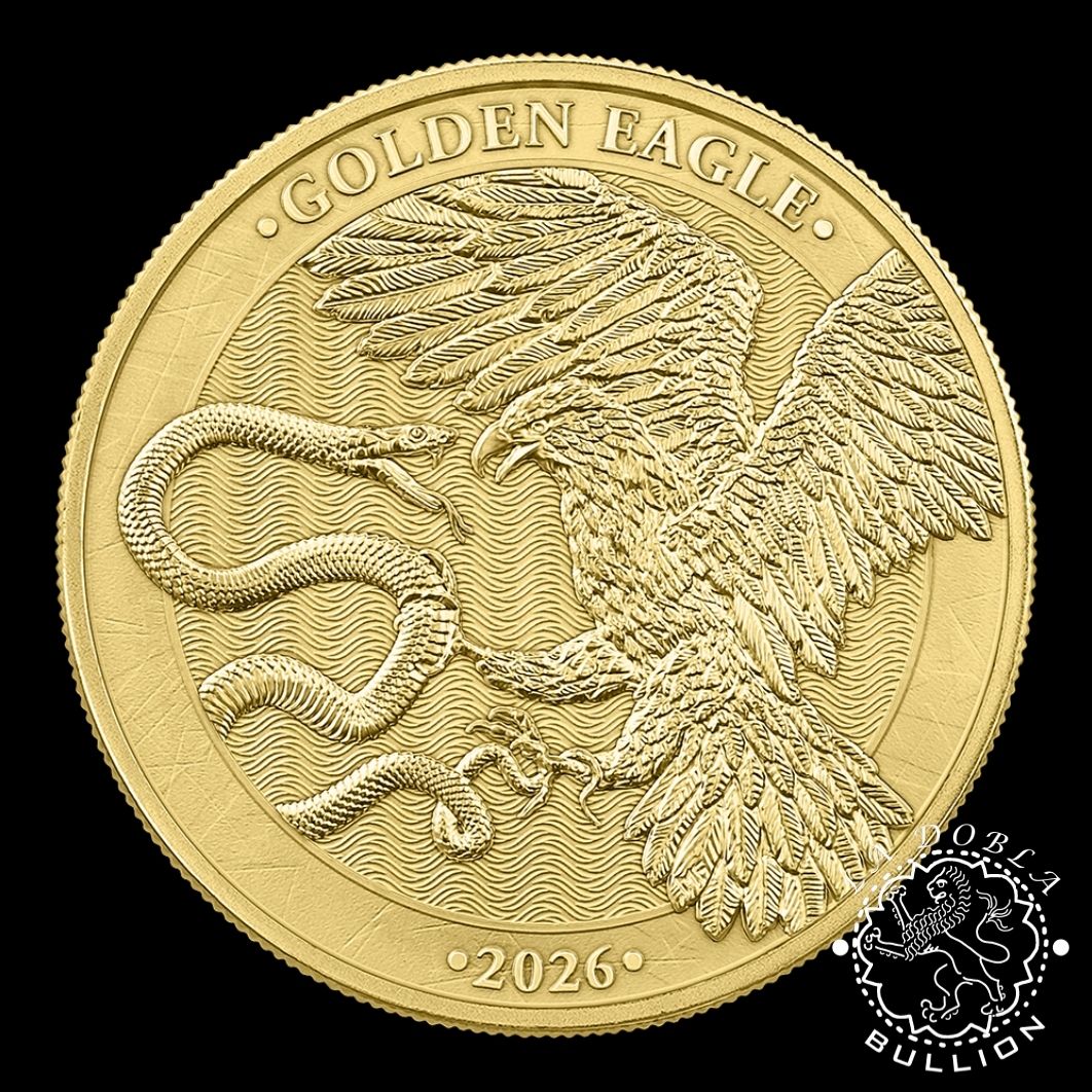 Moneda de Oro Golden Eagle 14 oz BU - Malta - 2026 - Reverso