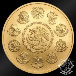 Moneda de Oro Libertad 1 oz BU - México - 2010 - Reverso