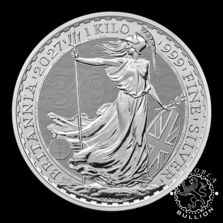 Moneda de Plata Britannia 1 kg BU – Reino Unido – 2027 (PRE-VENTA)