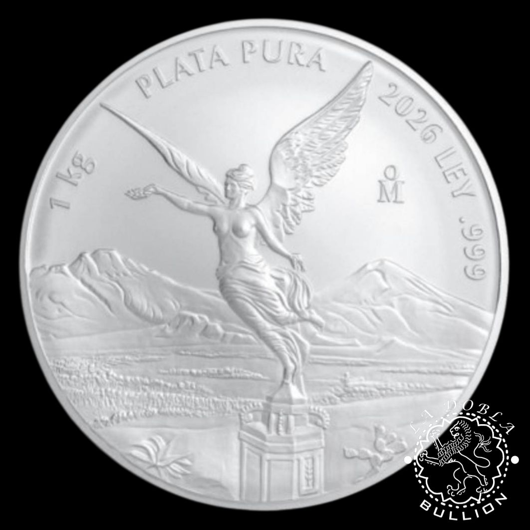 Moneda de Plata Libertad 1 kg BU - México - 2026 - Reverso