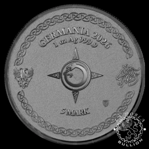 Moneda de Plata Ragnarok_ Jörmundgandr 1 oz Black Silver BU - Germania - 2026 - Anverso