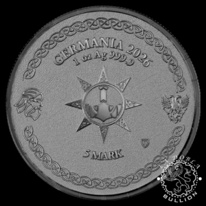 Moneda de Plata Ragnarok_ Thor 1 oz Black Silver BU - Germania - 2026 - Anverso