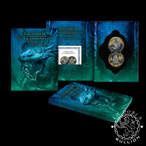 Moneda de Plata Ragnarok_ Thor & Jörmundgandr Geminus 2 x 1 oz BU - Germania - 2026 - Estuche